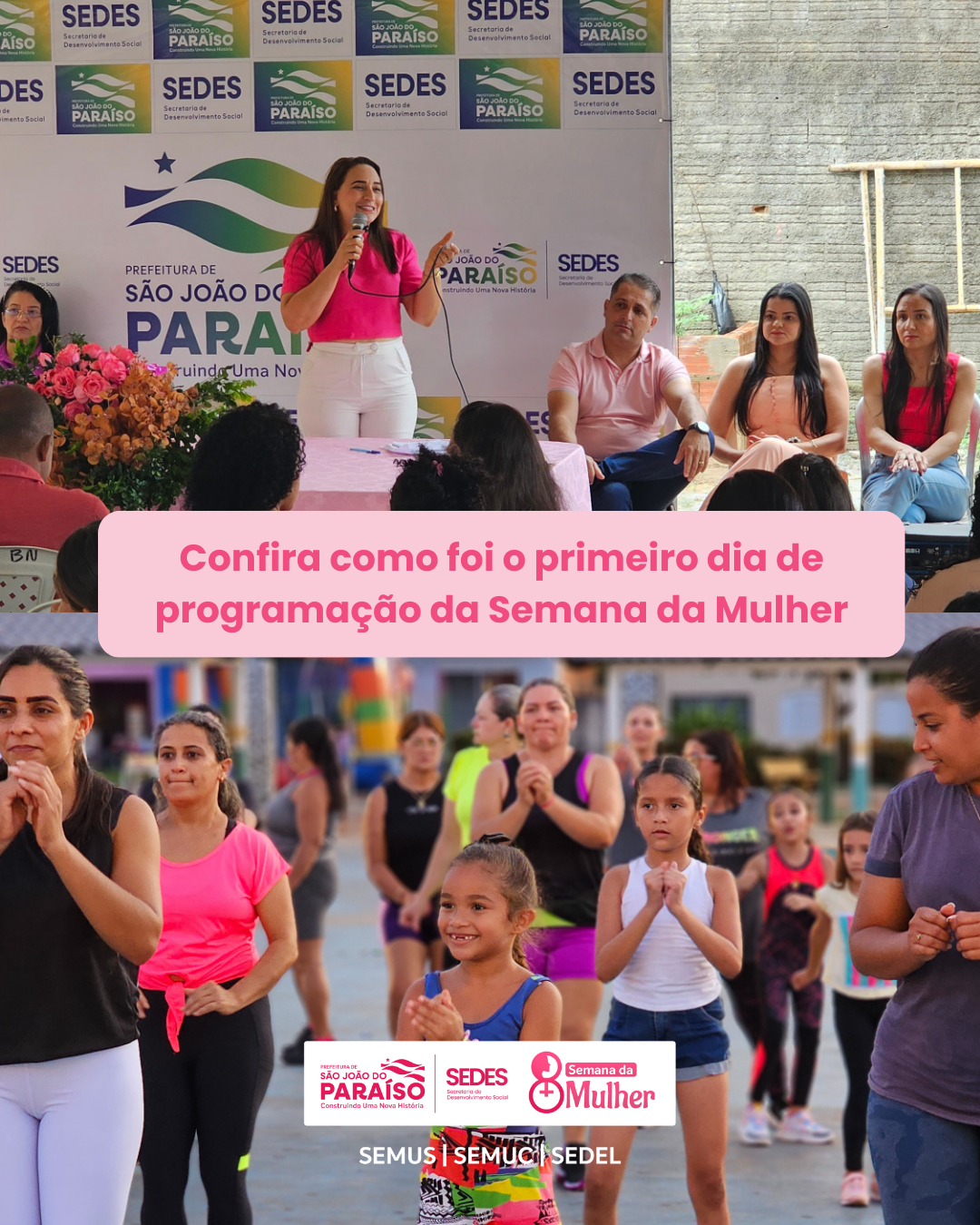 Prefeitura de São João do Paraíso realiza a Semana da Mulher com ações de autocuidado e prática...