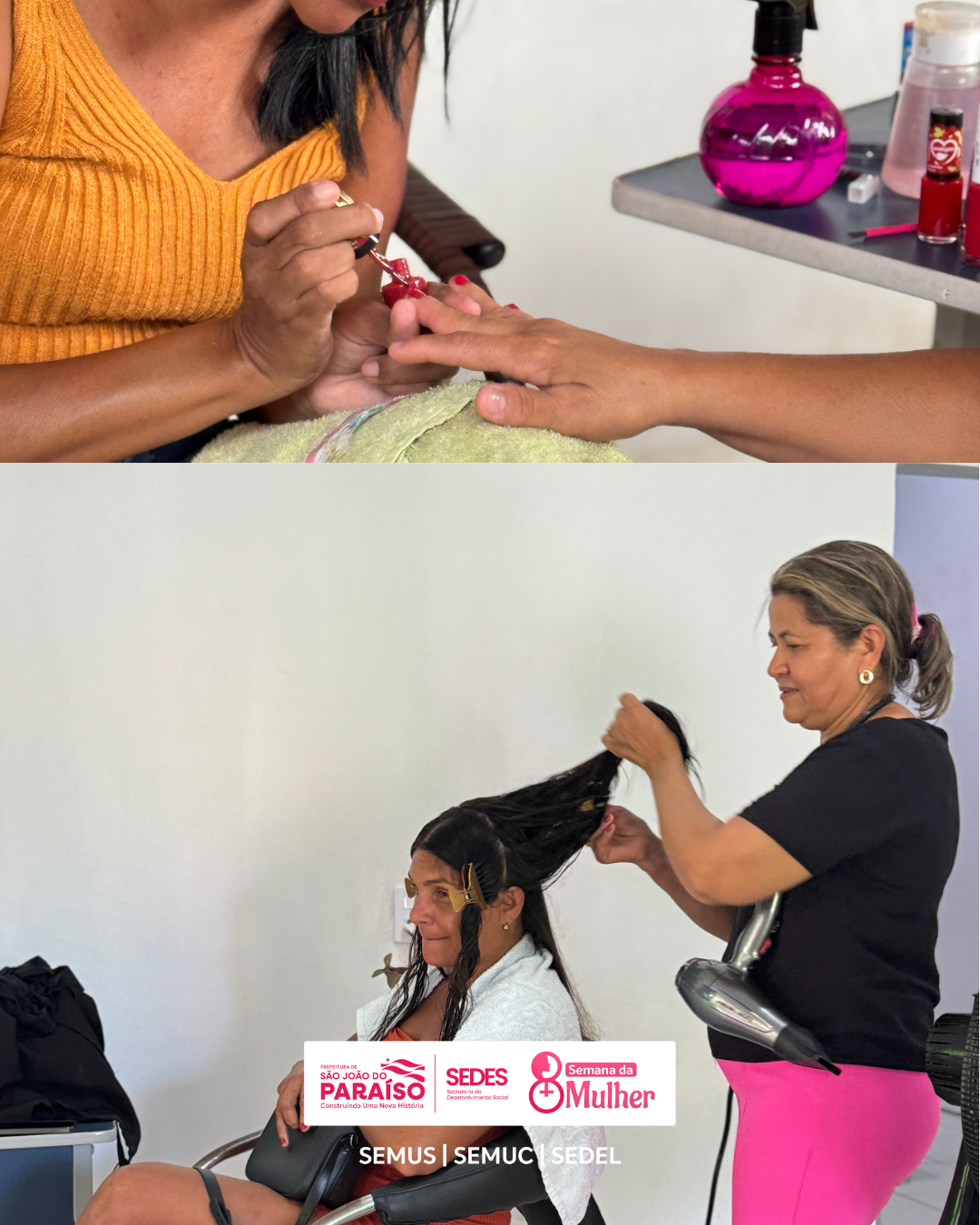 Prefeitura de São João do Paraíso realiza a Semana da Mulher com ações de autocuidado e prática...